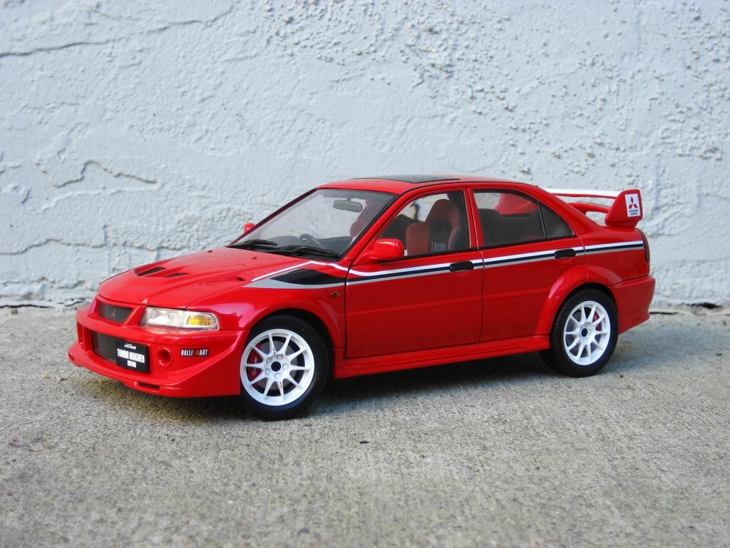 mitsubishi evo diecast model