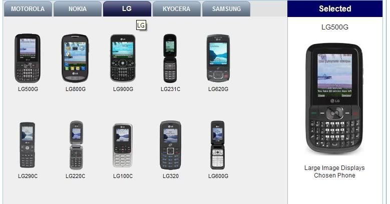 LG 800G & 500G ‘appear’ on Tracfone and Net10's activate phones page