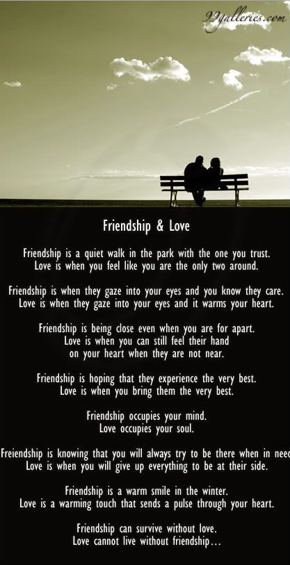 friendship and love