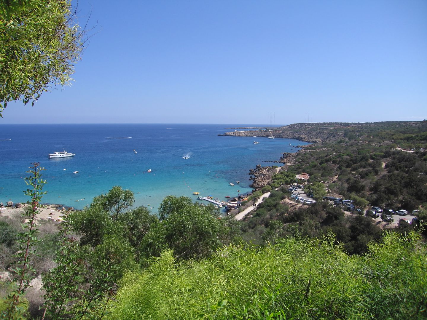 View of Konnos Bay Protaras Cyprus