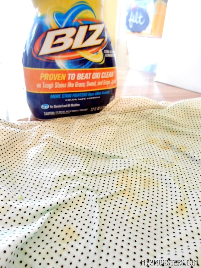 Treat tough stains with Biz Stainfighter