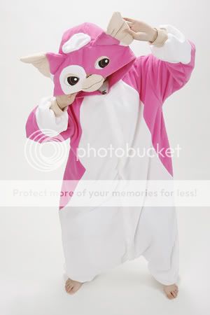 The Original Pink Gizmo Fancy Dress Costume Gremlins Gizmo Kigurumi 